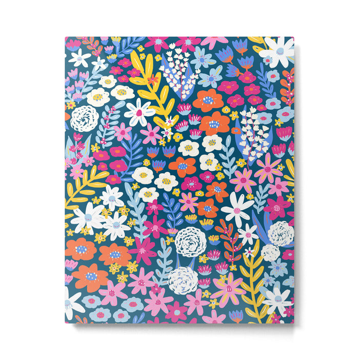Boho Summer Colorful Flower Meadow Metal Print Gallery Image 1