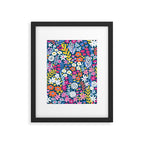 Boho Summer Colorful Flower Meadow Framed Art Print Gallery Image 6