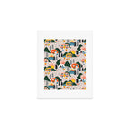 Camping Vacation Pattern Art Print Gallery Image 1