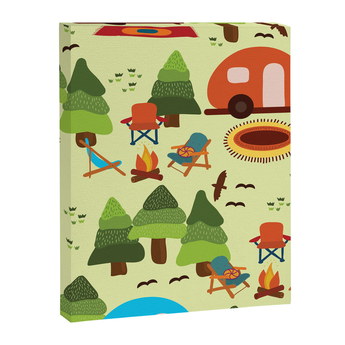 Caravan Campground Vacation Canvas Print Gallery Image 1