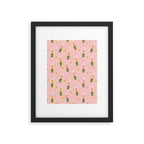 Champagne Bottles Pink Framed Art Print Gallery Image 6