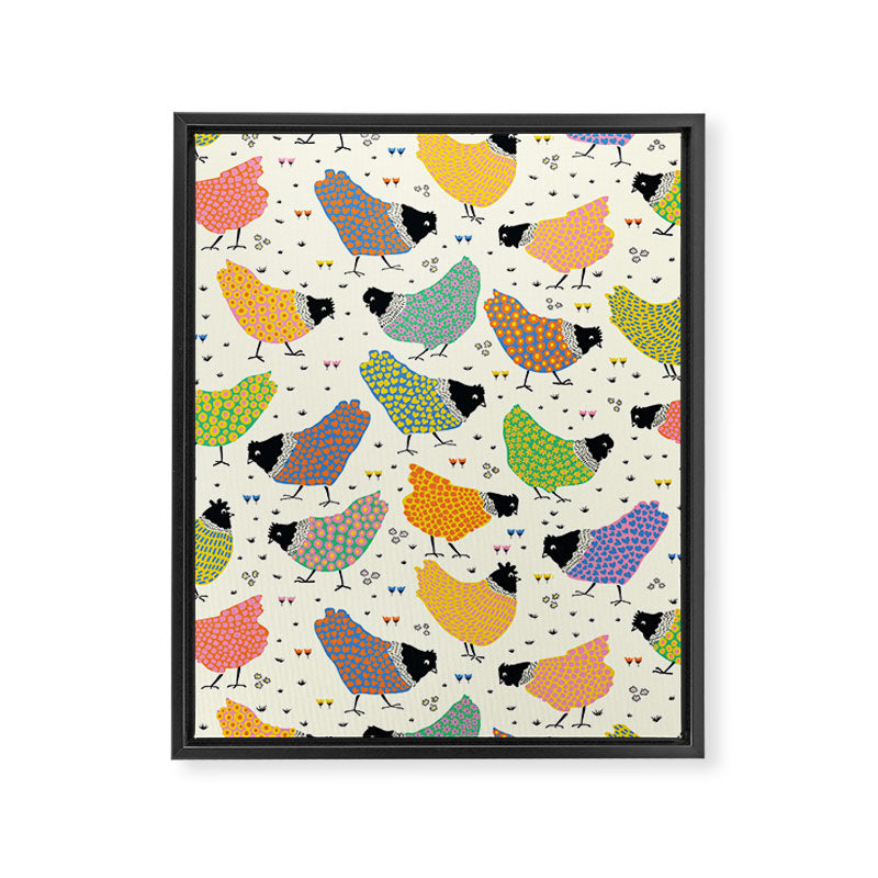 Chicken Farm Framed Canvas Print Gallery Image 8