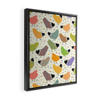 Chicken Farm Framed Canvas Print Gallery Image 2