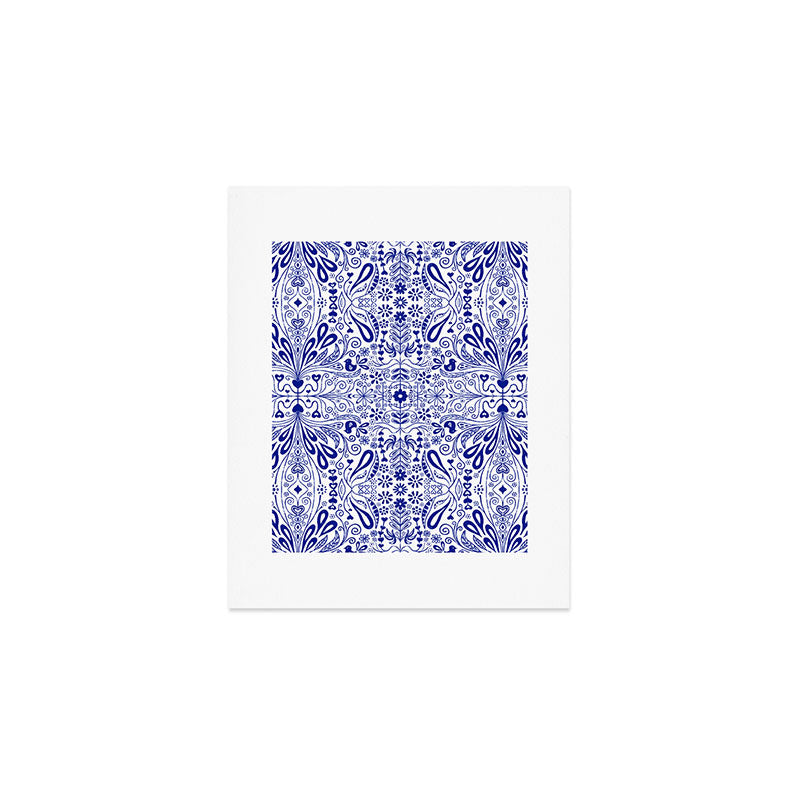 Chinoiserie Folk Seamless Pattern Art Print Gallery Image 1