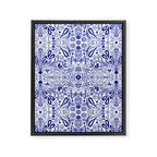 Chinoiserie Folk Seamless Pattern Framed Canvas Print Gallery Image 8
