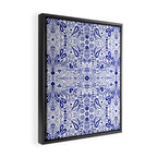 Chinoiserie Folk Seamless Pattern Framed Canvas Print Gallery Image 2