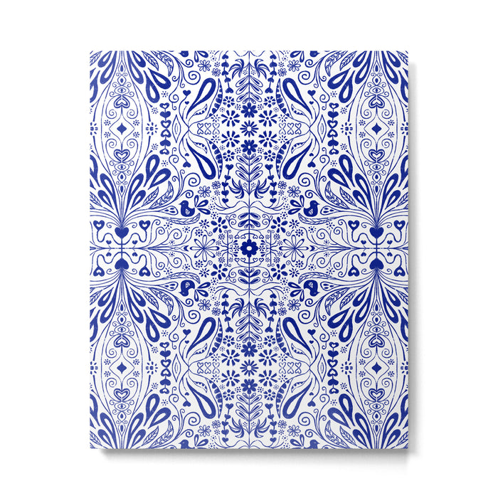 Chinoiserie Folk Seamless Pattern Metal Print Gallery Image 1