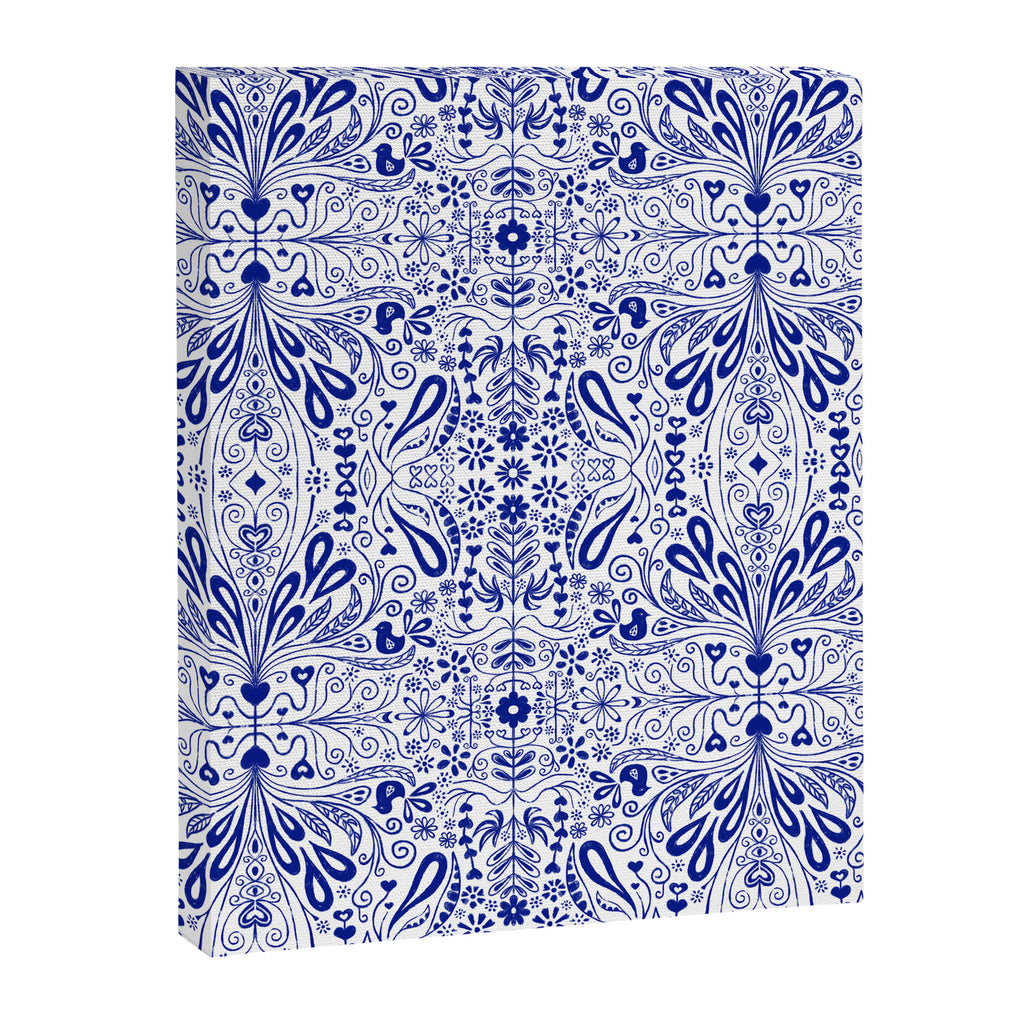 Chinoiserie Scandinavian Folk Art Canvas Print Gallery Image 8