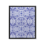 Chinoiserie Scandinavian Folk Art Framed Canvas Print Gallery Image 8