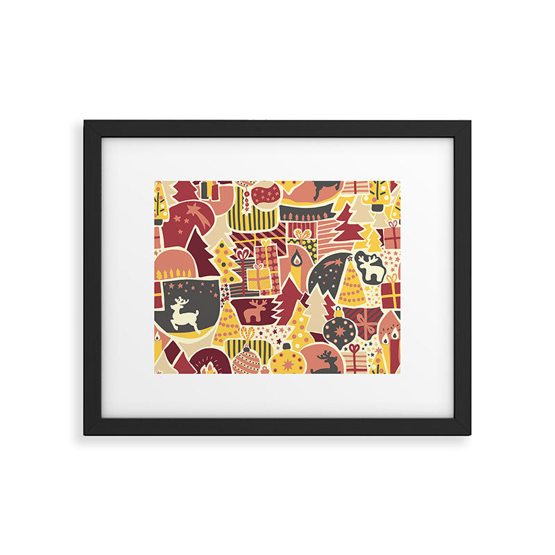 Christmas Holiday Collage Framed Art Print Gallery Image 6