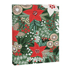 Christmas Holiday Flowers Poinsettia Green Red White Pattern Canvas Print Gallery Image 6