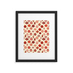Christmas Ornaments Red Pink Beige Pattern Framed Art Print Gallery Image 6