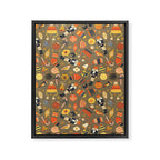 Christmas Vintage Ornaments Framed Canvas Print Gallery Image 8