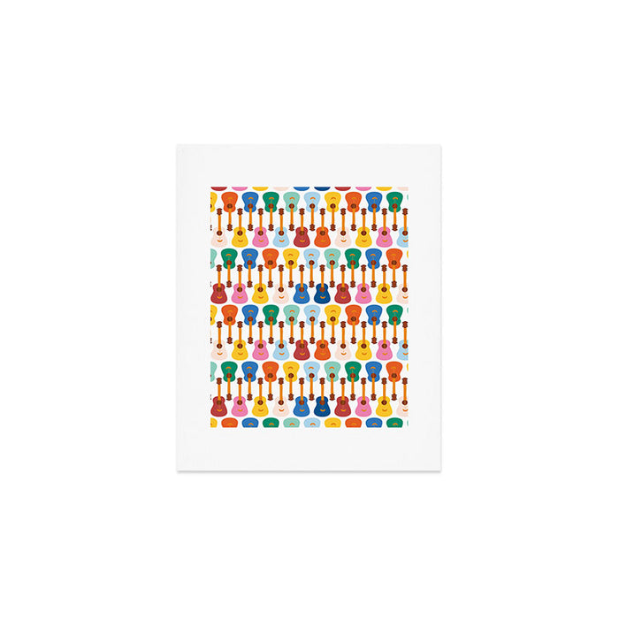 Colorful Guitars Art Print Gallery Image 1