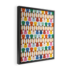 Colorful Guitars Framed Canvas Print Gallery Image 2