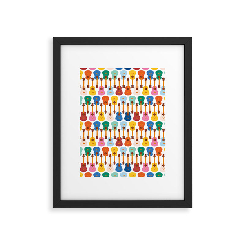 Colorful Guitars Framed Art Print Gallery Image 6