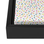 Colorful Party Sprinkles Framed Canvas Print Gallery Image 3