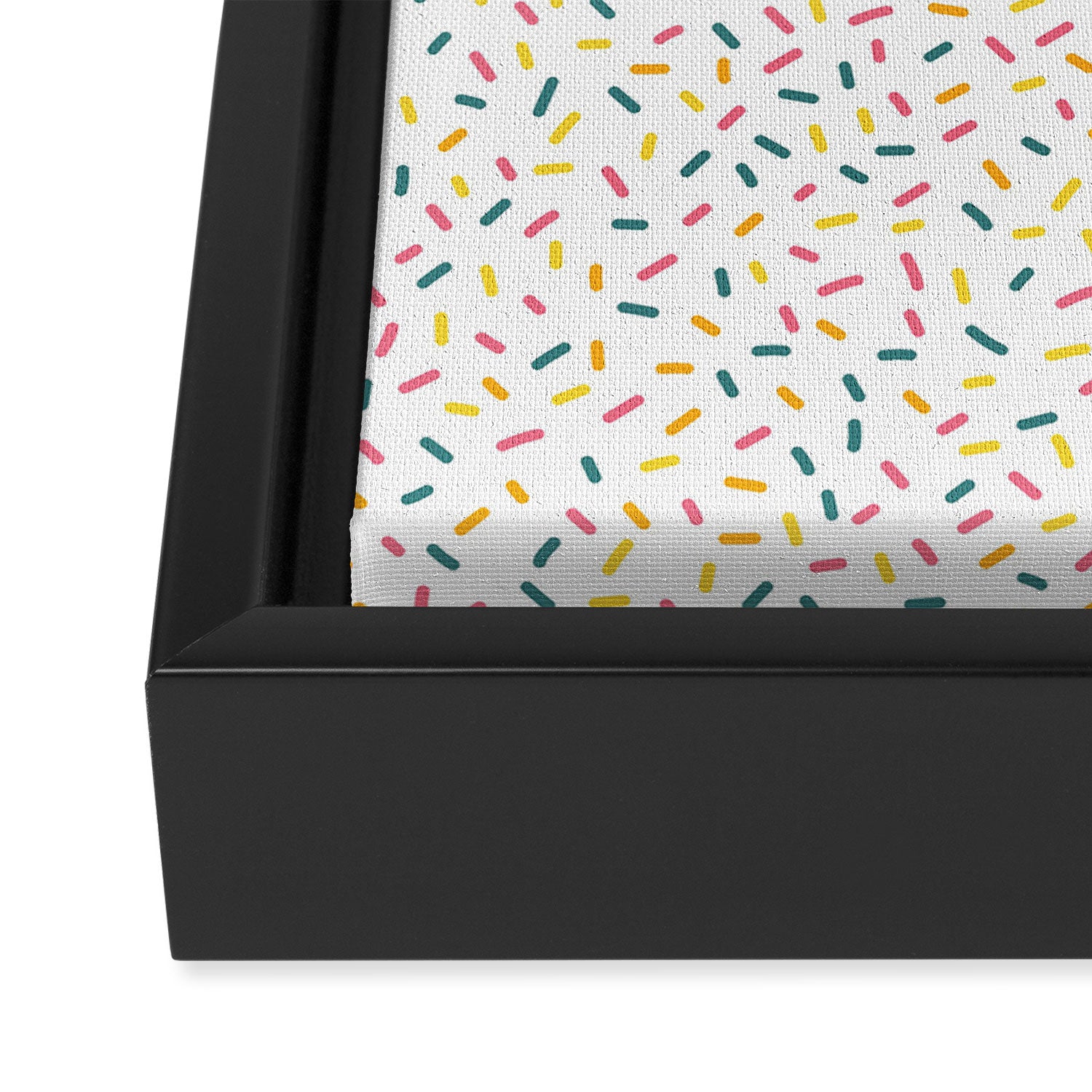 Colorful Party Sprinkles Framed Canvas Print Gallery Image 3