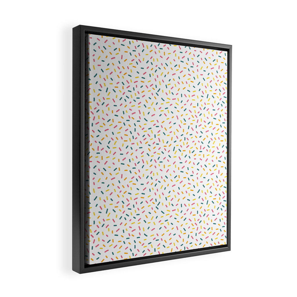 Colorful Party Sprinkles Framed Canvas Print Gallery Image 2