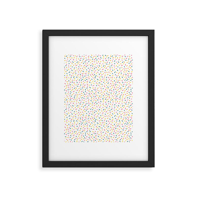 Colorful Party Sprinkles Framed Art Print Gallery Image 6