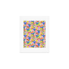 Colorful Summer Flower Meadow Happy Hand Drawn Wildflowers Art Print Gallery Image 1