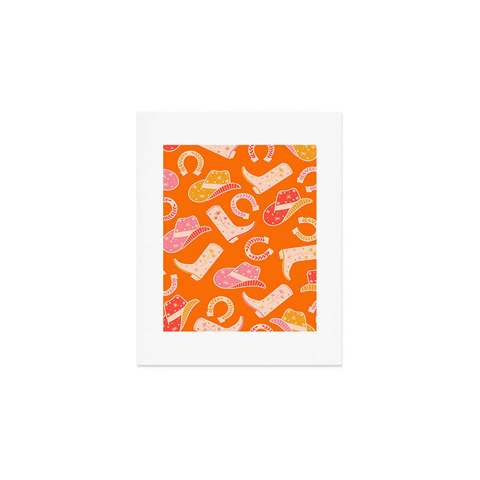 Cowgirl Pattern #cowgirl #cowgirlpattern Art Print Gallery Image 1