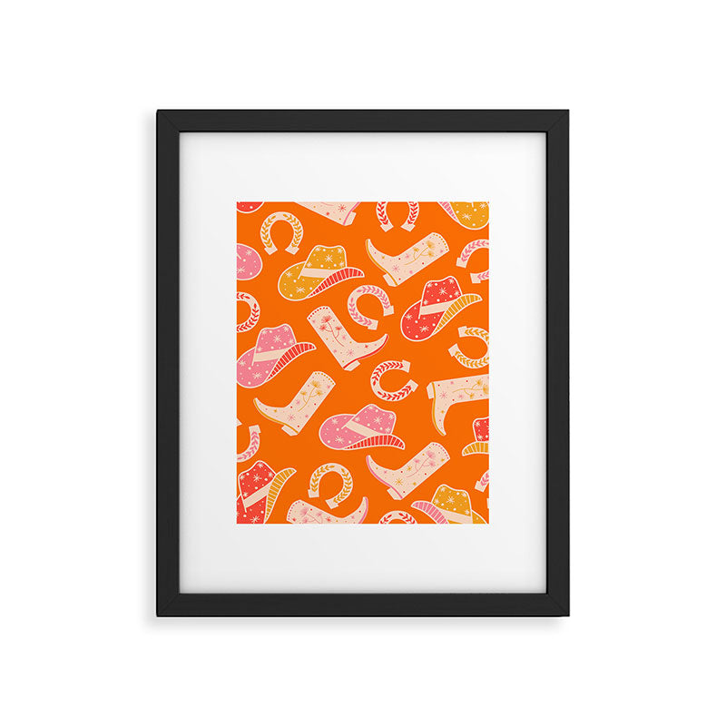 Cowgirl Pattern #cowgirl #cowgirlpattern Framed Art Print Gallery Image 6