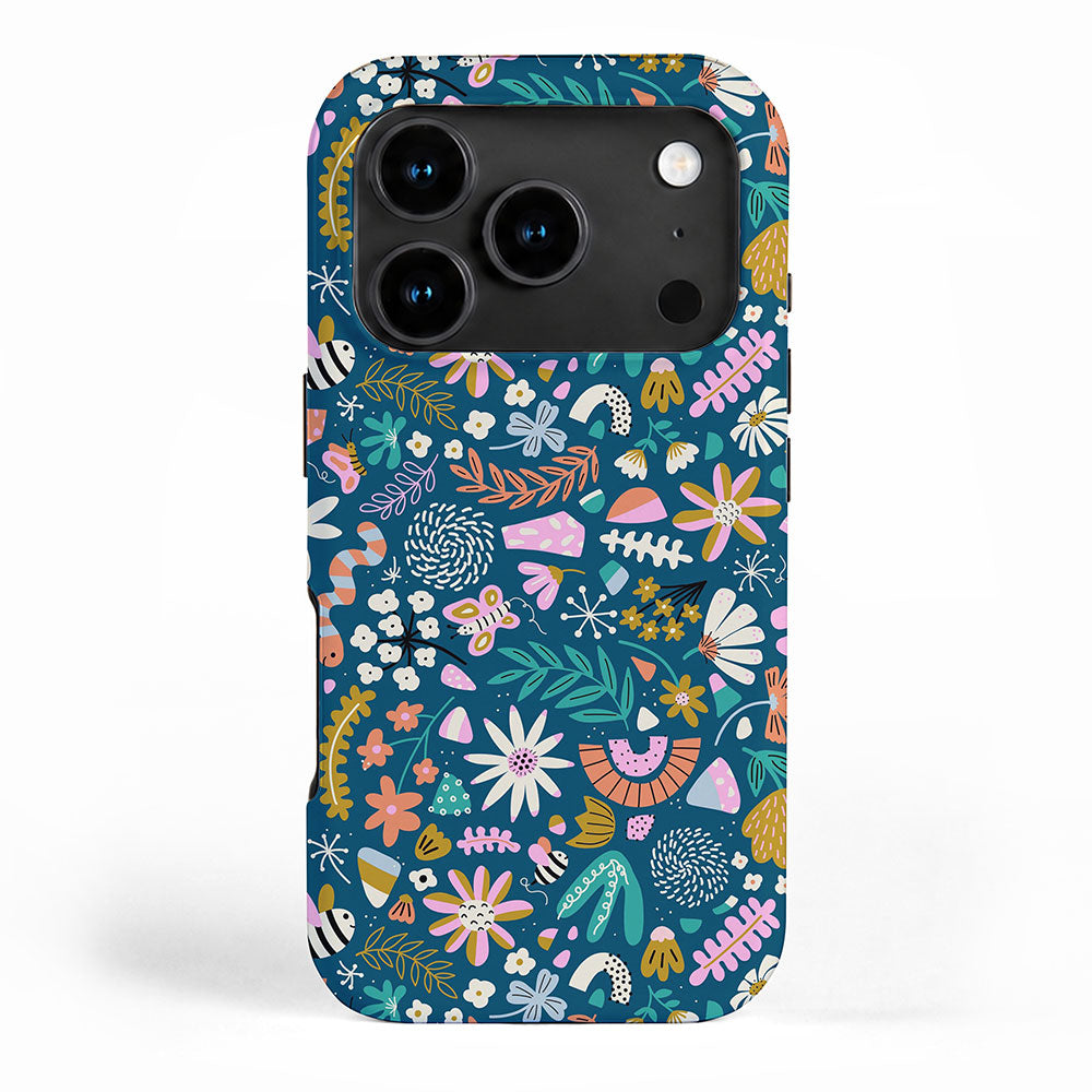 Cute Insects Kids Pattern iPhone Case Gallery Image 1