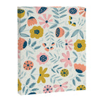 Cute Vintage Flower Pattern Scandinavian Folk Art Canvas Print Gallery Image 8
