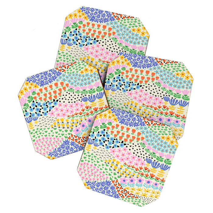 Flower Field Collage Coaster Gallery Image 1