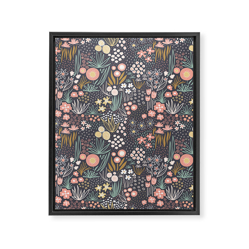 Flower Field Large Framed Canvas Print Gallery Image 8