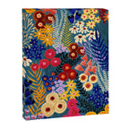 Flower Meadow Pink Yellow Orange Teal Blue Pattern Canvas Print Gallery Image 8