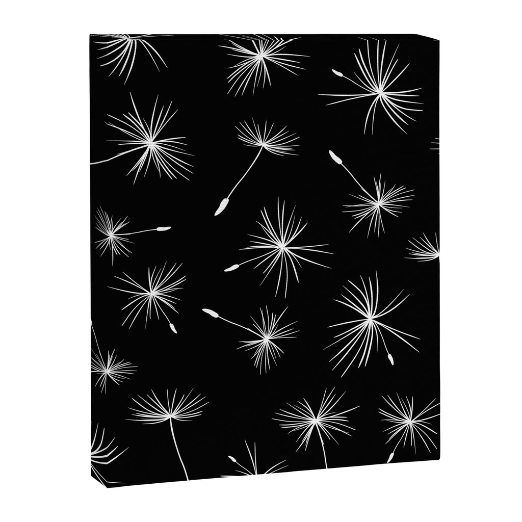 Flying Dandelions Black White Canvas Print Gallery Image 8