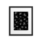 Flying Dandelions Black White Framed Art Print Gallery Image 6