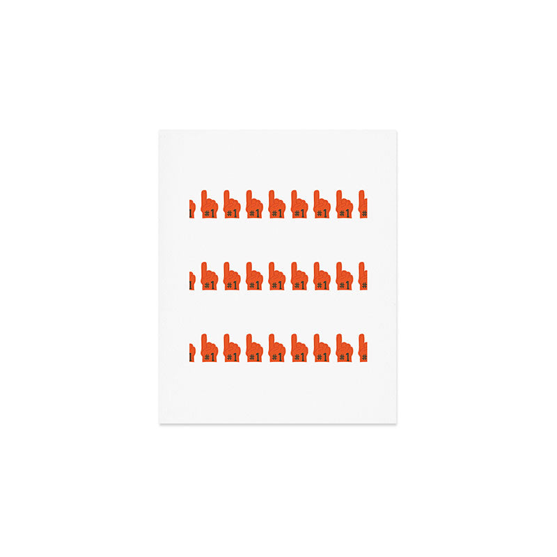 Foam Hand Art Print Gallery Image 1