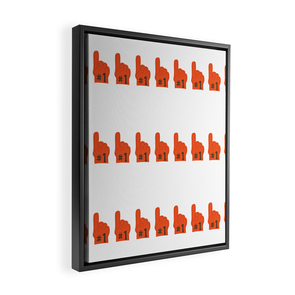 Foam Hand Framed Canvas Print Gallery Image 2
