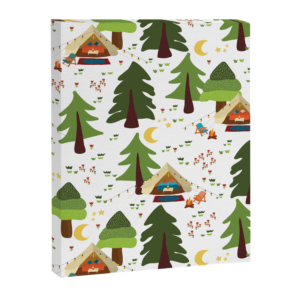 Glamping between trees. Campnight. Canvas Print Gallery Image 8
