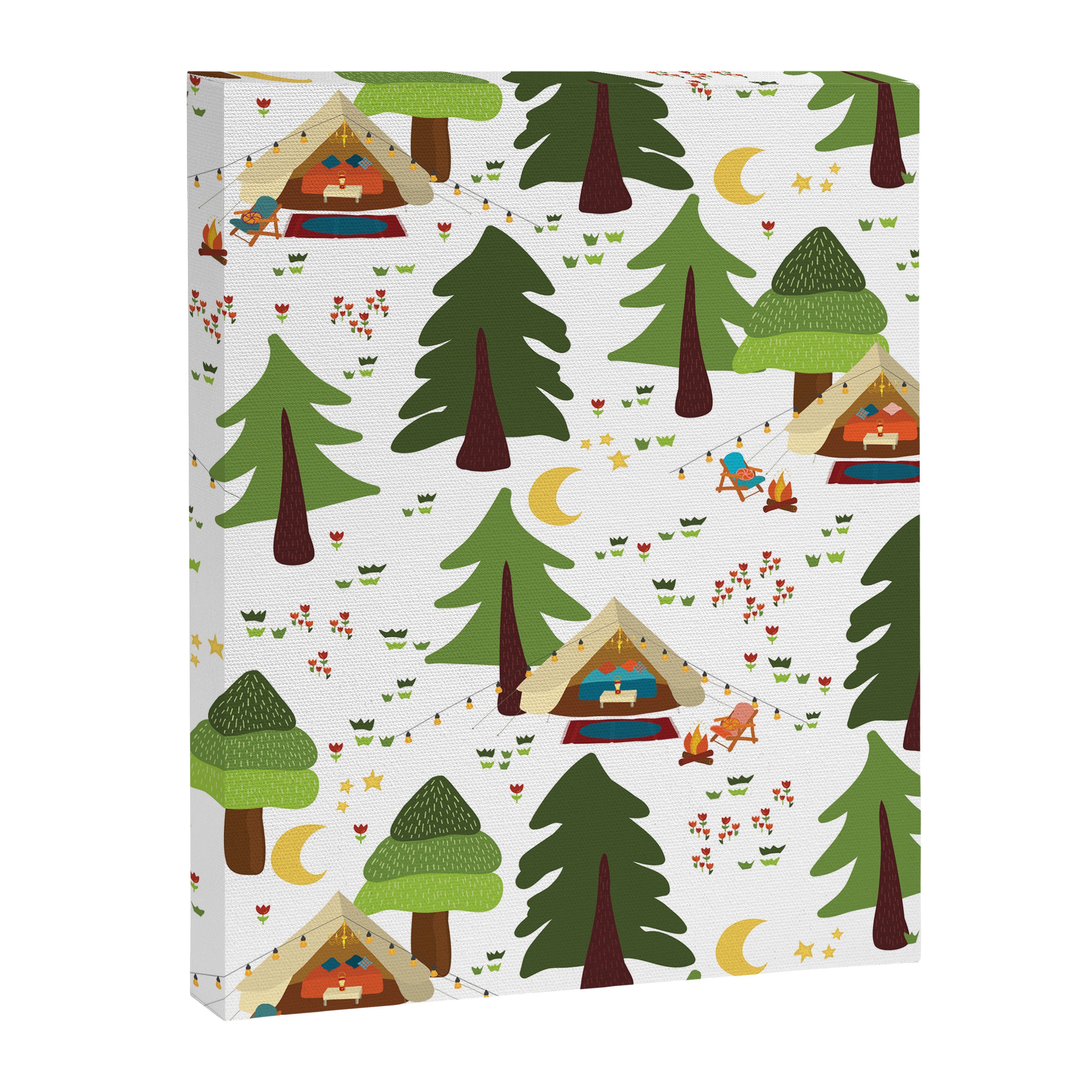 Glamping between trees. Campnight. Canvas Print Gallery Image 8