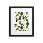 Glamping between trees. Campnight. Framed Art Print Gallery Image 6