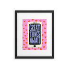 Great Things Await Phone Tweenager Motivational Quote Framed Art Print Gallery Image 5