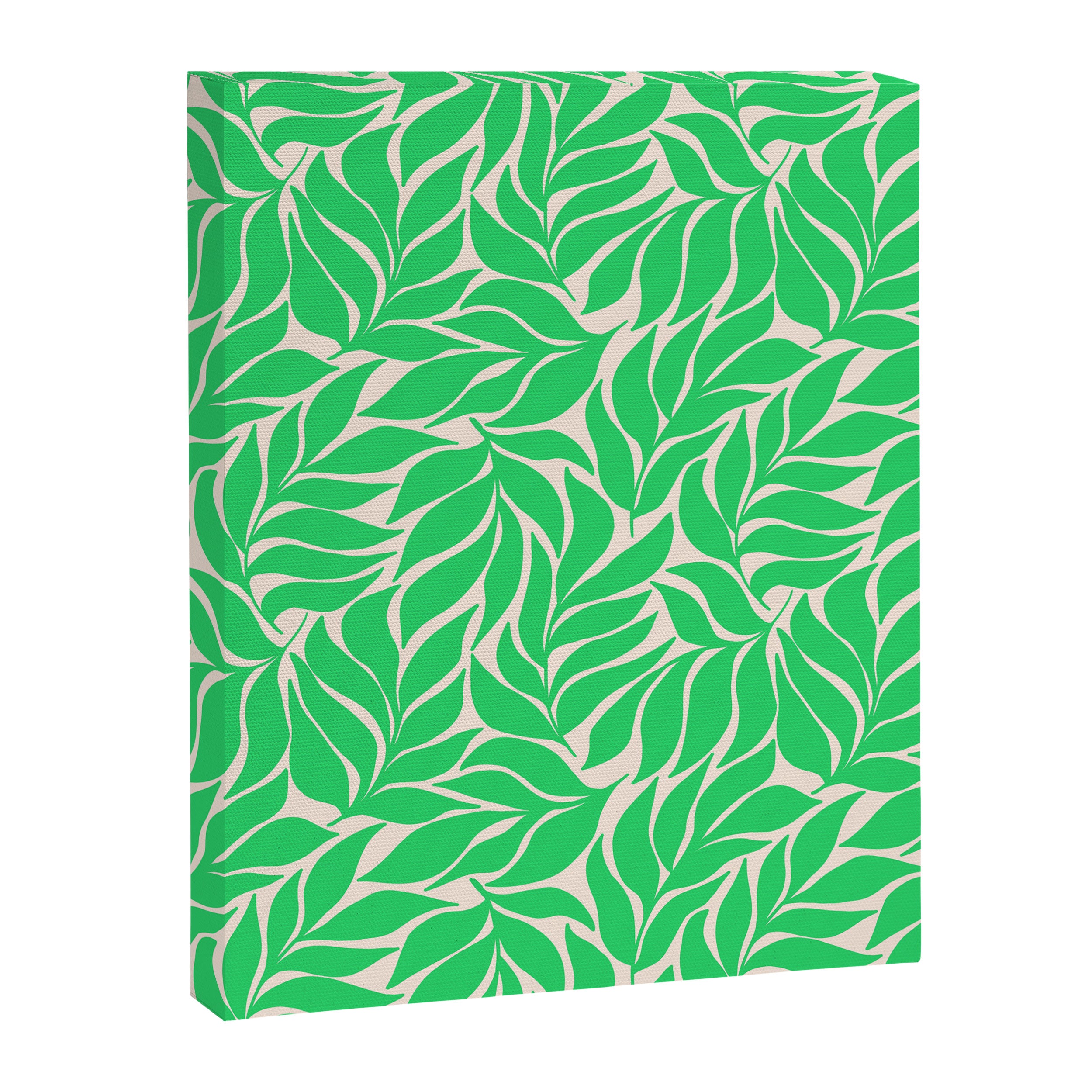 Green Palm Leaves Pattern Canvas Print Gallery Image 8