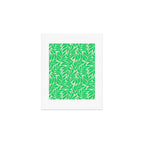 Green Palm Leaves Pattern Art Print Gallery Image 1
