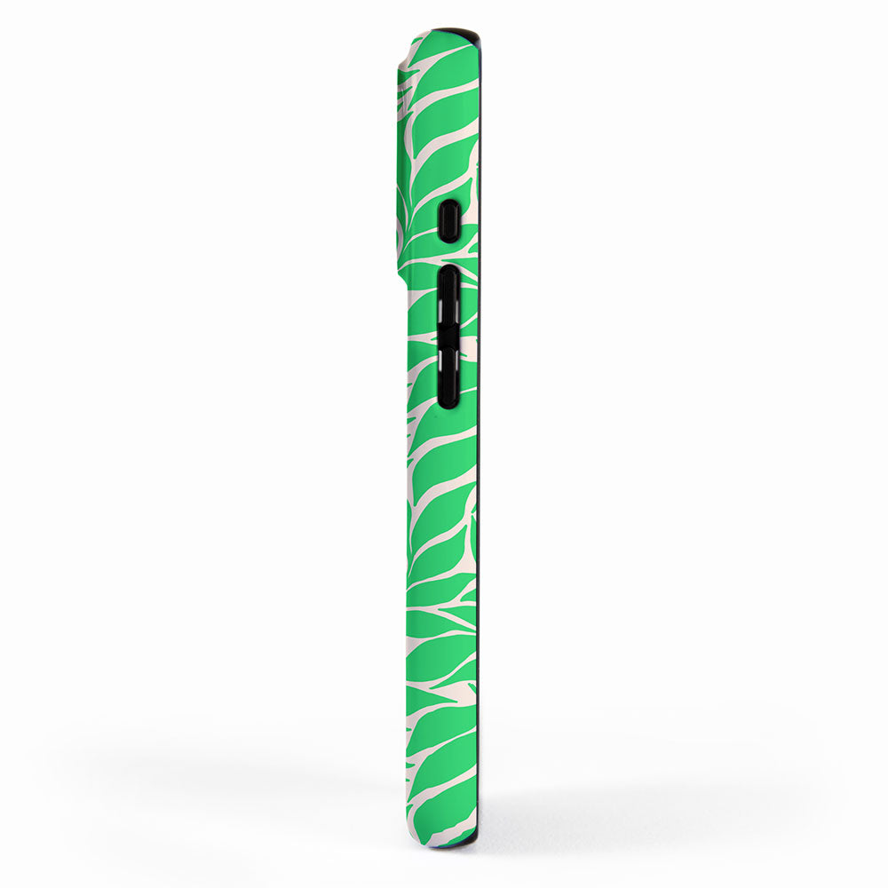 Green Palm Leaves Pattern iPhone Case Gallery Image 2