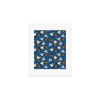 Hanukkah Blue Pattern Art Print Gallery Image 1