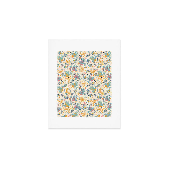 Hanukkah Modern Pattern Art Print Gallery Image 1
