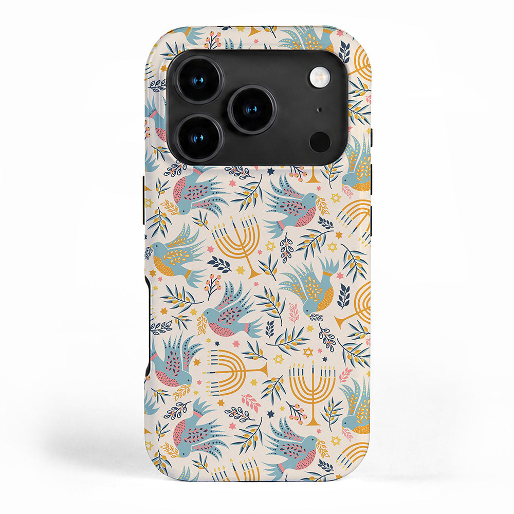 Hanukkah Modern Pattern iPhone Case Gallery Image 1