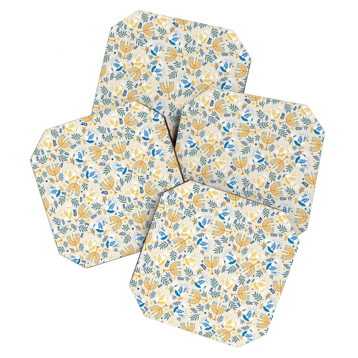 Hanukkah Pattern Coaster Gallery Image 1