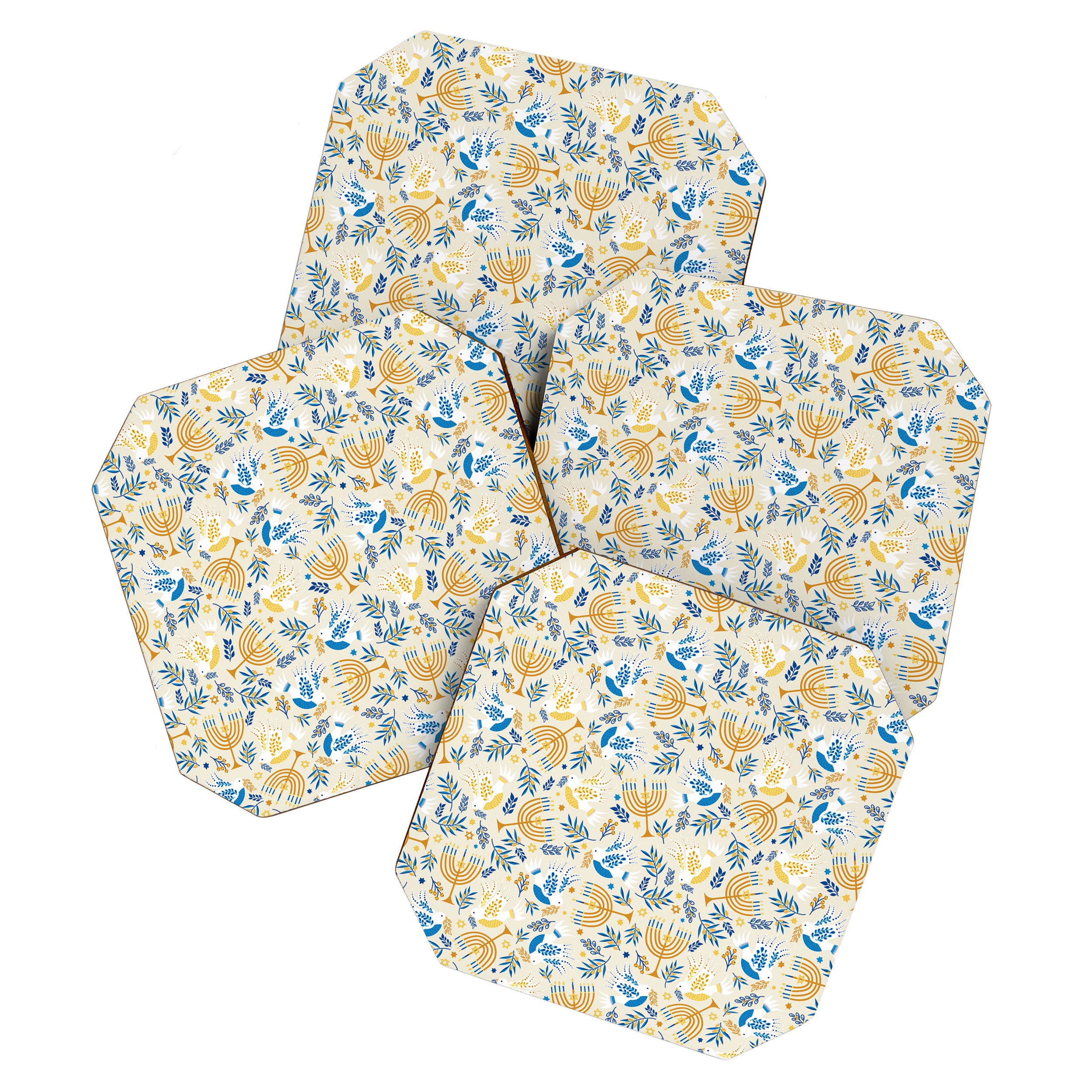Hanukkah Pattern Coaster Gallery Image 1