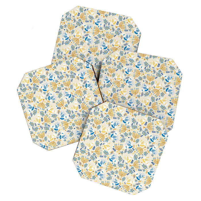 Hanukkah Pattern Coaster Gallery Image 1