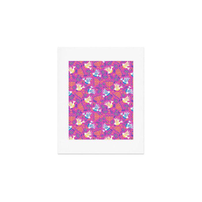 Hanukkah Pink Pattern Art Print Gallery Image 1